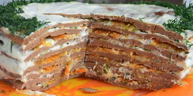 печеночный торт освежающий