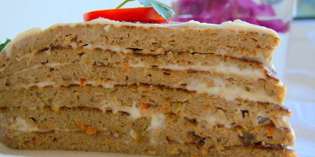 печеночный торт с гречневой мукой