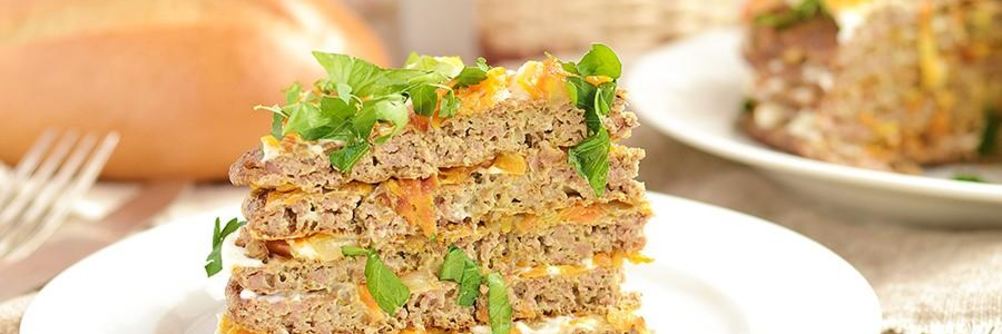 Печеночный торт с морковью