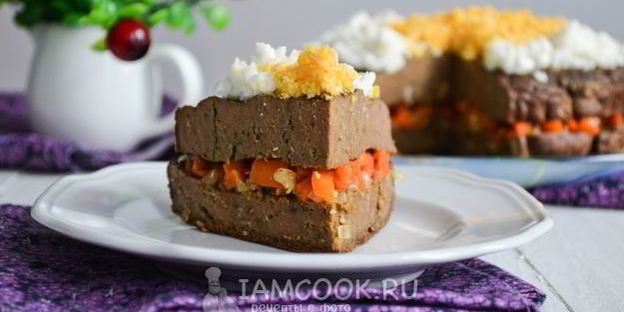печеночный торт в мультиварке