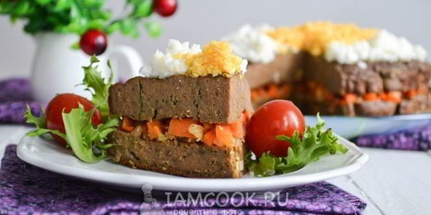 печеночный торт в мультиварке