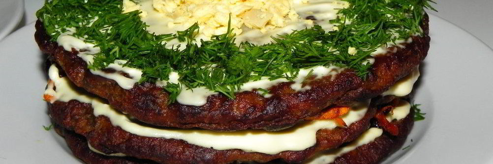 Печеночный тортик