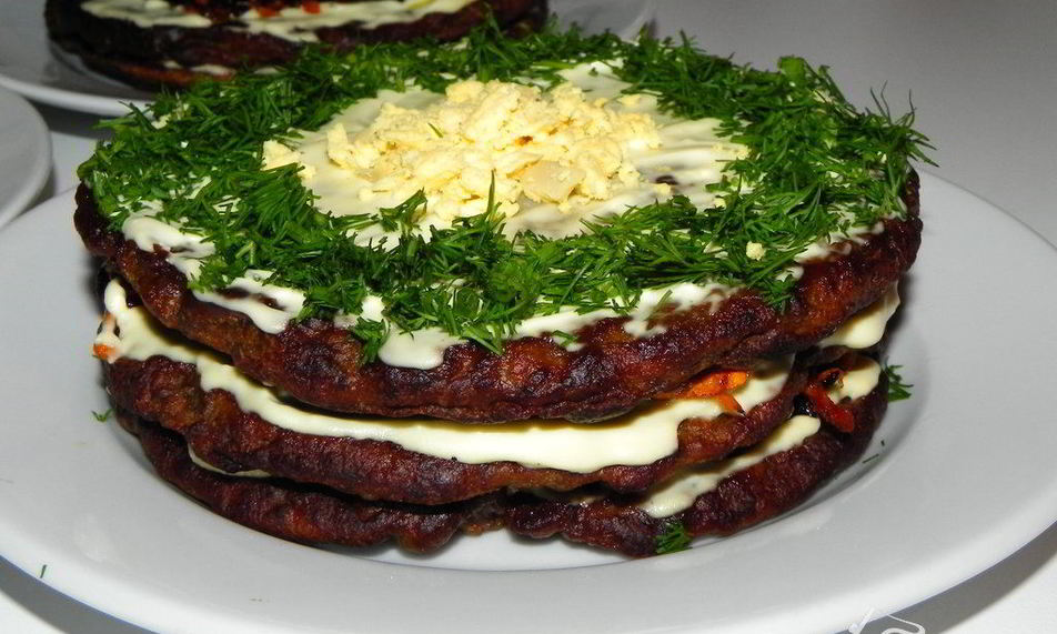 Рецепт печеночного тортика