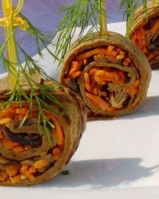 Печеночные рулетики