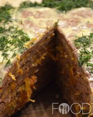 Торт из говяжьей печени