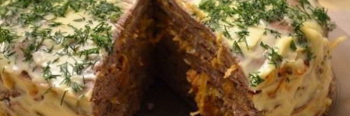 Торт из свиной печени