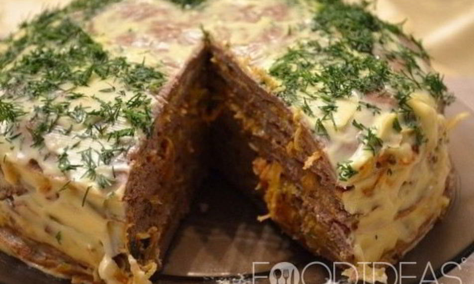 Рецепт торта из свиной печени