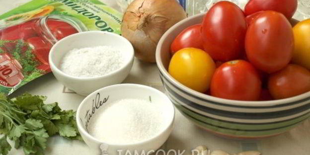 помидоры с луком пальчики оближешь на зиму