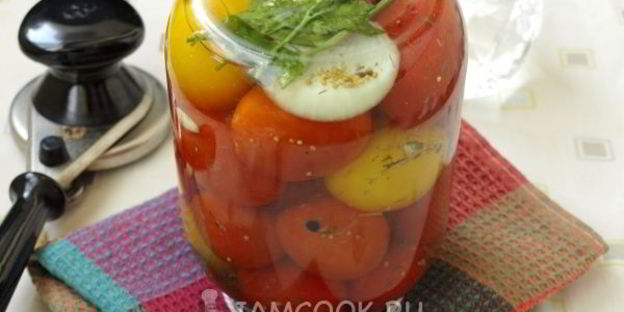 помидоры с луком пальчики оближешь на зиму