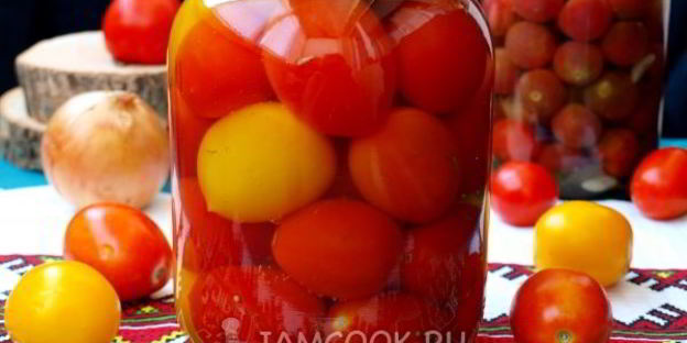 помидоры с луком пальчики оближешь на зиму