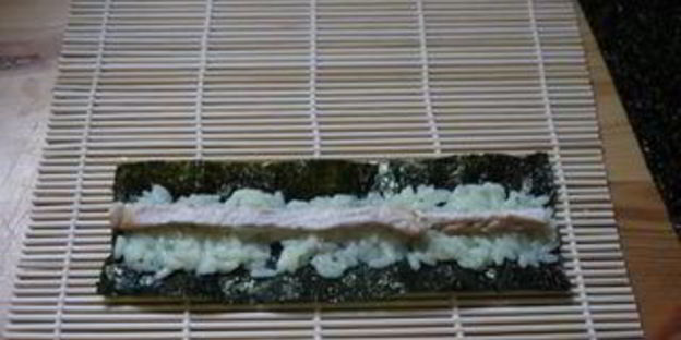 фальшивые суши-роллы с курицей