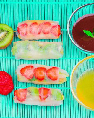 Фруктовые спринг-роллы