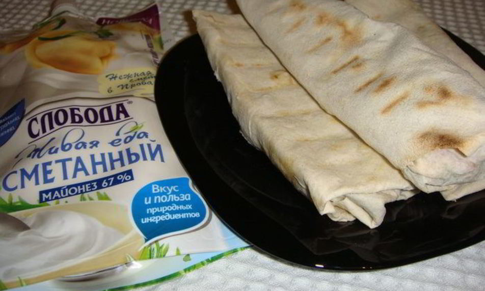 Рецепт ролла с курицей и овощами