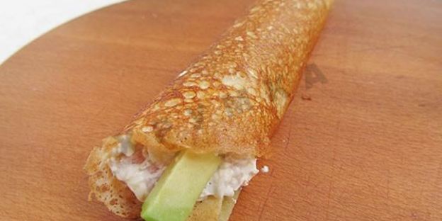 роллы из блинов с начинкой