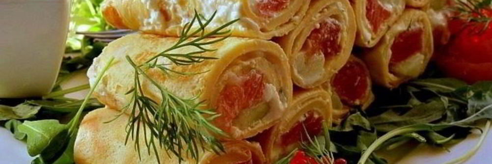 Роллы из омлета