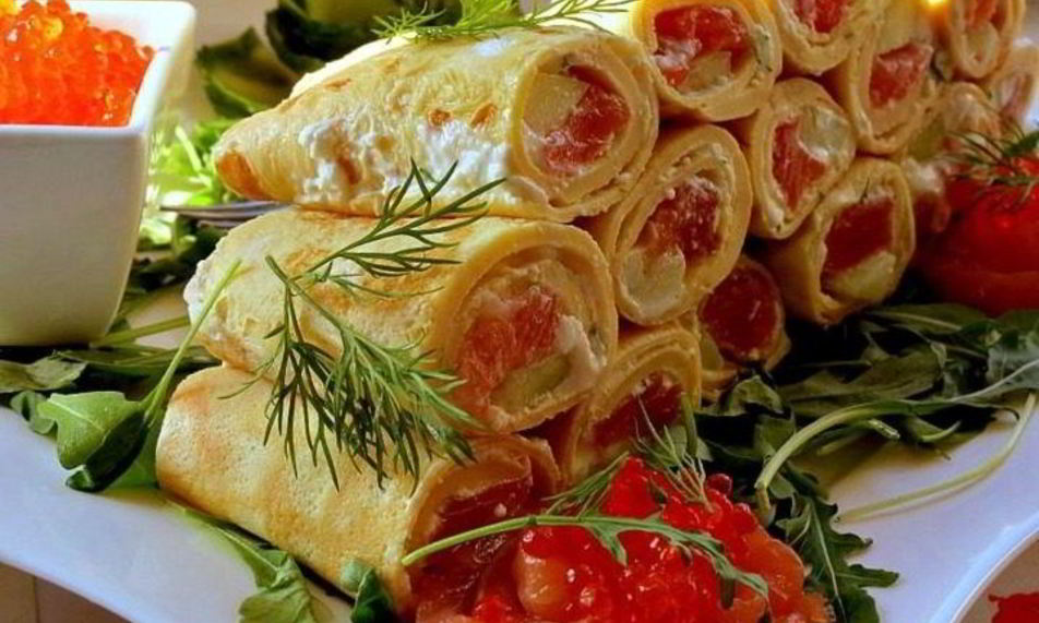 Рецепт роллов из омлета