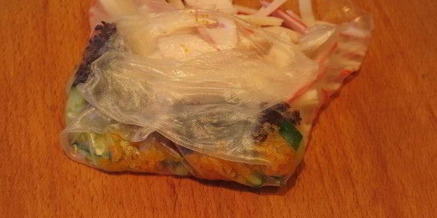 роллы полосатики с крабовыми палочками