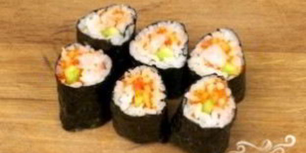роллы с креветками