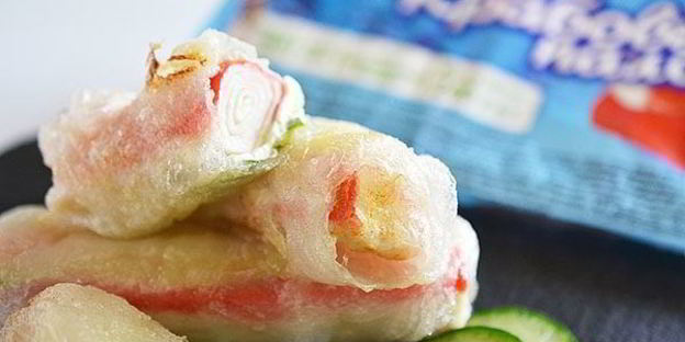 спринг-роллы с крабовыми палочками