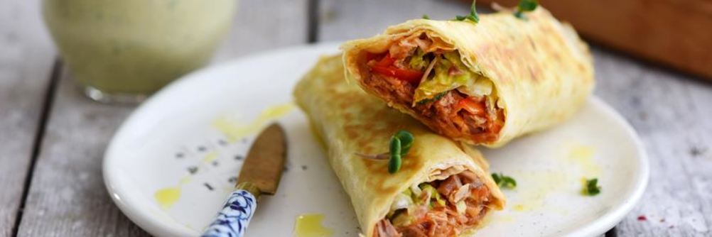 Сэндвич-ролл с запеченной грудинкой