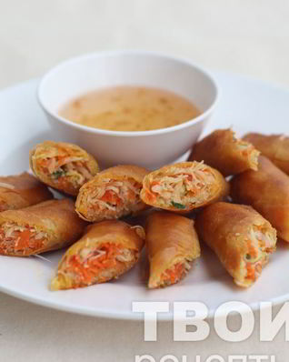 Вегетарианские спринг роллы