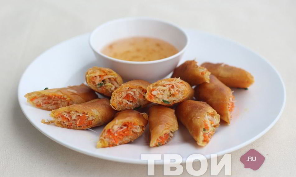 Рецепт вегетарианских спринг роллы