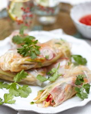 Весенние роллы из холодного шашлыка