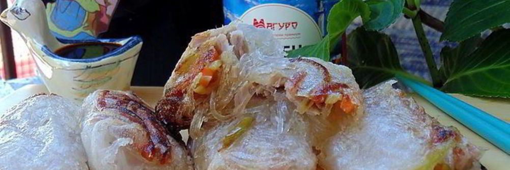 Весенние роллы с тунцом