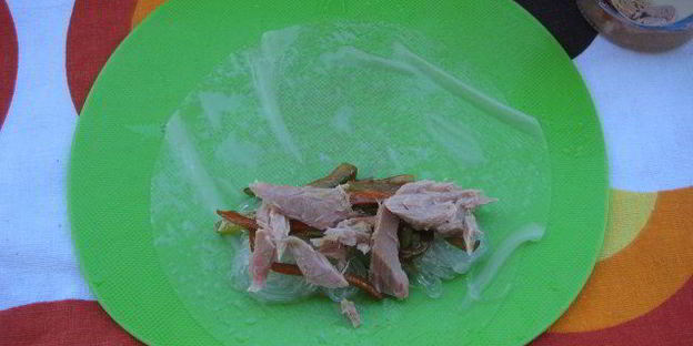 весенние роллы с тунцом