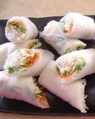 Вьетнамские рисовые роллы с креветками