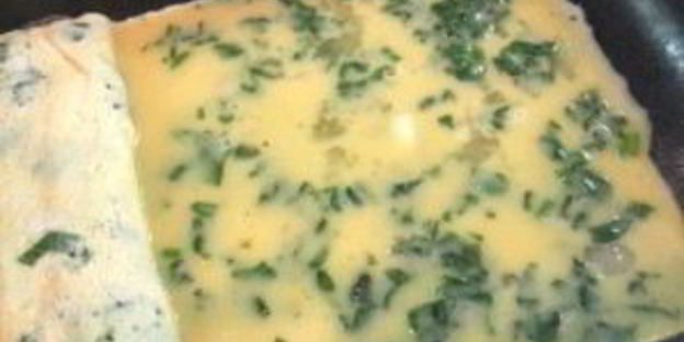 яичный ролл на завтрак