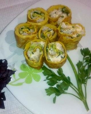 Яичные роллы по-корейски