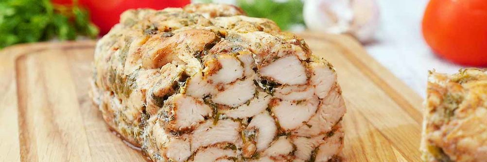 Домашний куриный рулет