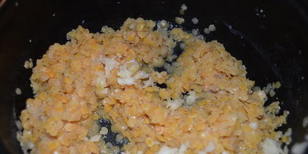 кабачковый рулет с чечевицей