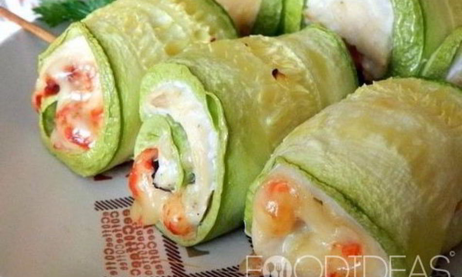 Рецепт кабачковых рулетиков