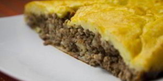 картофельный рулет с мясом