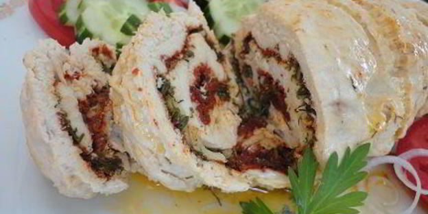 куриный рулет с паприкой