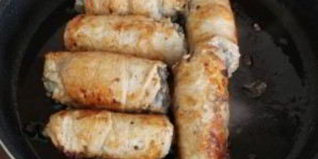 куриные рулетики с грибами и сыром