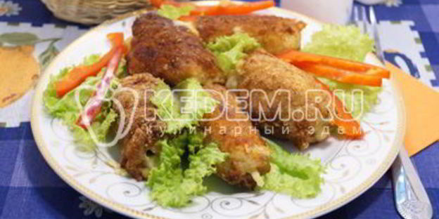 куриные рулетики в панировке