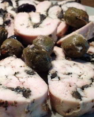 Куриные рулеты с оливками