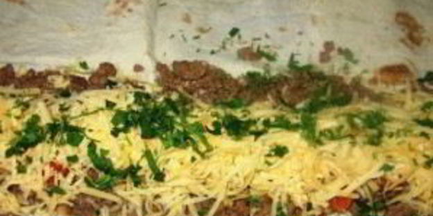 мясной рулет из лаваша