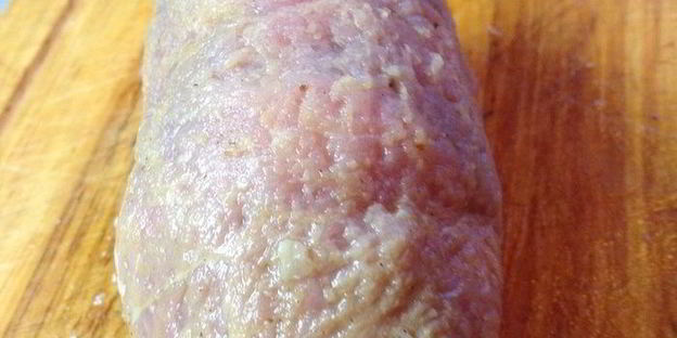 мясные рулеты с омлетом из тыквы