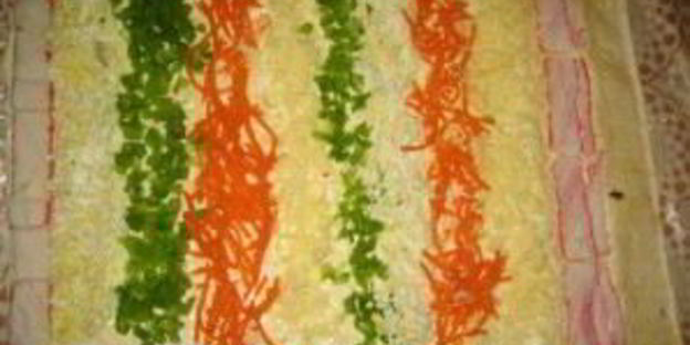 рулет из крабовых палочек в лаваше