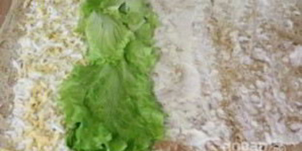 рулет из лаваша с печенью трески