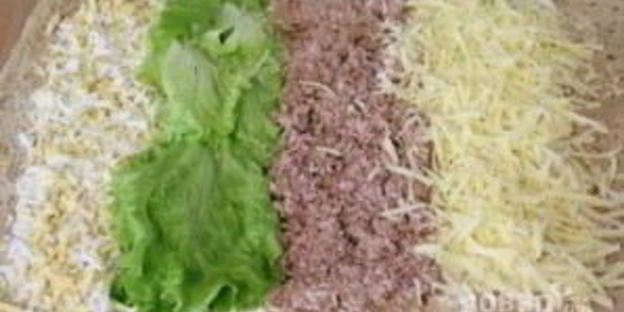 рулет из лаваша с печенью трески