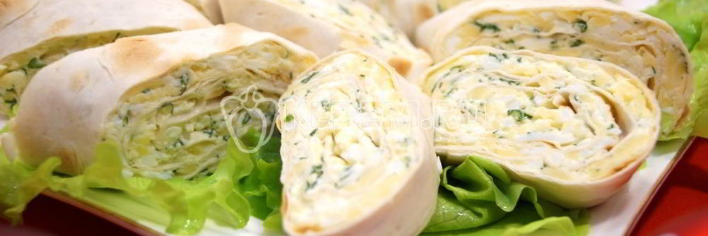 Рулет из лаваша с сыром