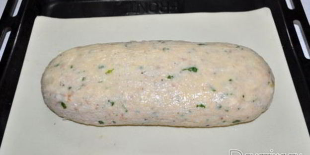 рулет из рыбного фарша с грибами