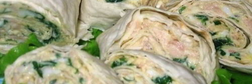 Рулет с печенью трески