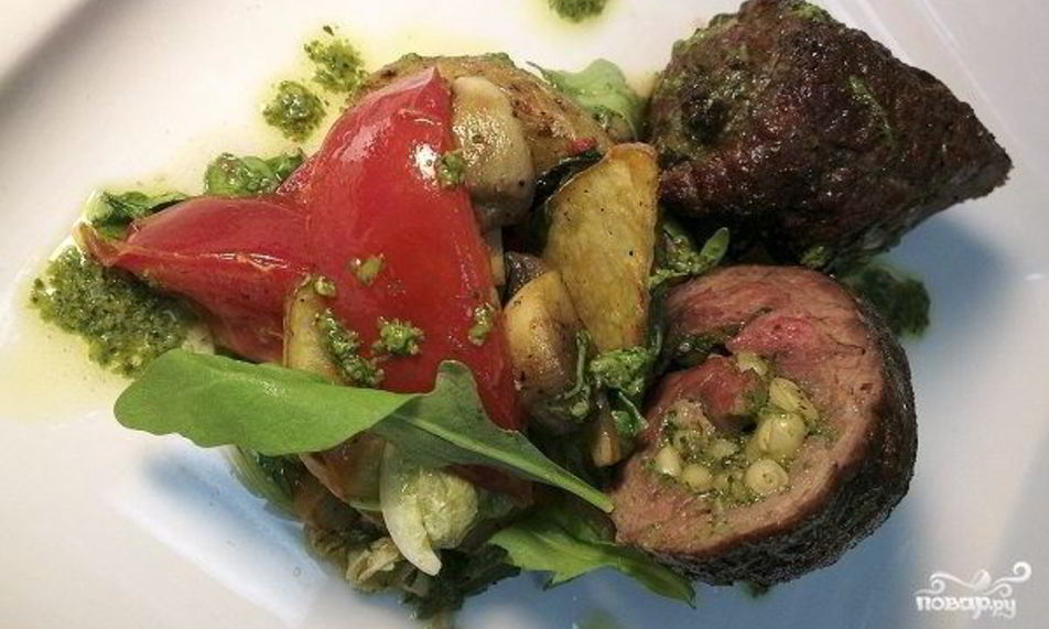 Рецепт рулетиков иза говядин с кедровыми орехами