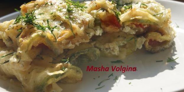 рулетики из кабачков и помидоров